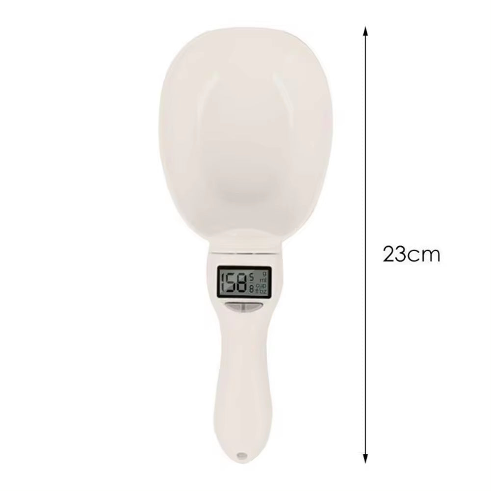 Digital Pet Food Scale with Measuring Spoon and Display for Dogs and Cats