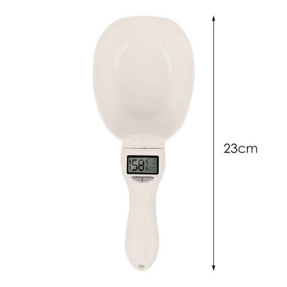 Digital Pet Food Scale with Measuring Spoon and Display for Dogs and Cats