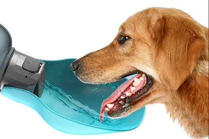 800ml Portable Dog Water Bottle for Large Breeds - Ideal for Outdoor Activities, Hiking, and Walking - Collapsible Drinking Bowl for Golden Retrievers and Other Pets
