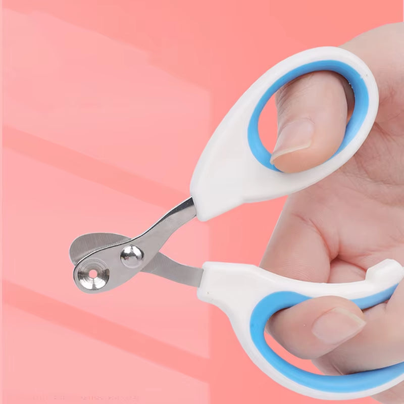 Professional Circular Hole Cat Nail Scissors and Dog Nail Clippers - Pet Grooming Supplies for Small Dogs