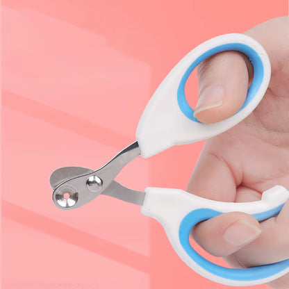 Professional Circular Hole Cat Nail Scissors and Dog Nail Clippers - Pet Grooming Supplies for Small Dogs