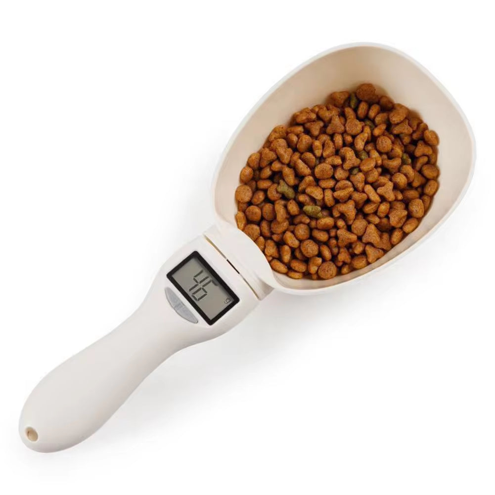 Digital Pet Food Scale with Measuring Spoon and Display for Dogs and Cats