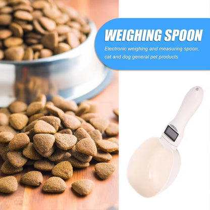 Digital Pet Food Scale with Measuring Spoon and Display for Dogs and Cats