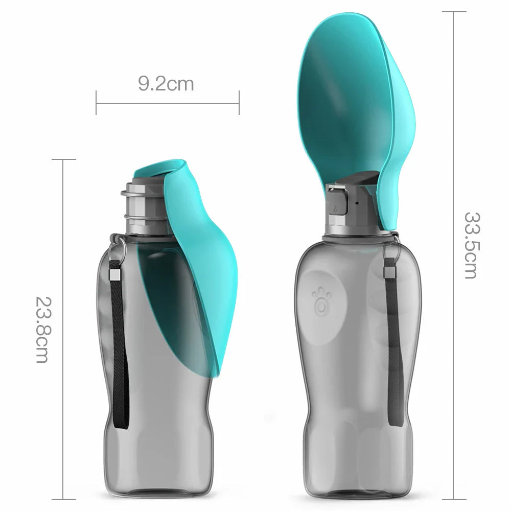 800ml Portable Dog Water Bottle for Large Breeds - Ideal for Outdoor Activities, Hiking, and Walking - Collapsible Drinking Bowl for Golden Retrievers and Other Pets