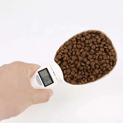 Digital Pet Food Scale with Measuring Spoon and Display for Dogs and Cats