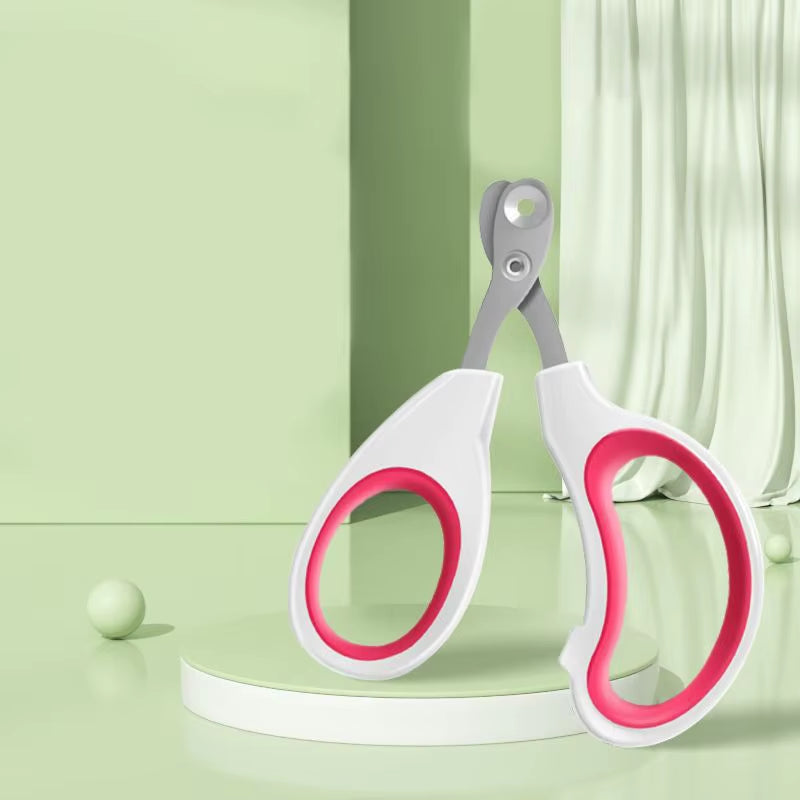 Professional Circular Hole Cat Nail Scissors and Dog Nail Clippers - Pet Grooming Supplies for Small Dogs