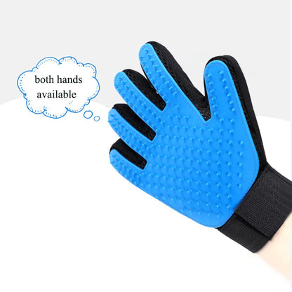 Professional Pet Grooming and Care Gloves with Massage and Bathing Comb for Effective Hair Removal - Left/Right Hand Design