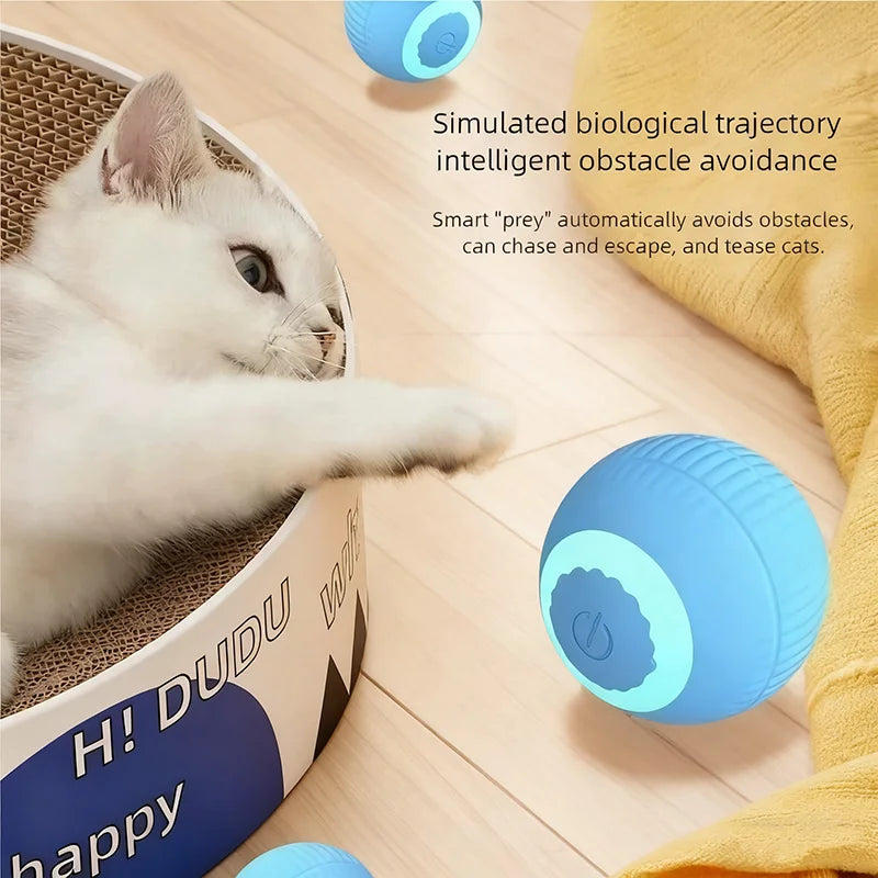 Cat Interactive Ball Electric Automatic Rolling Ball Smart Toys for Cats Smart Cat Toy Rotating Ball Cat Game Accessories