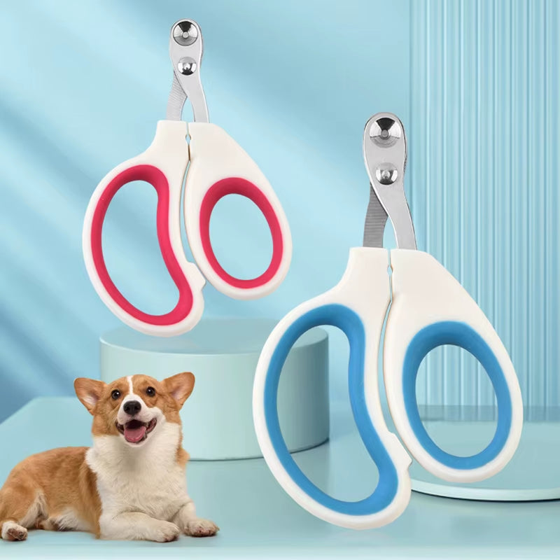 Professional Circular Hole Cat Nail Scissors and Dog Nail Clippers - Pet Grooming Supplies for Small Dogs